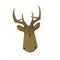 Deer Head Buck Horns Wall Mounted Antler Trophy Faux Taxidermy Sculpture